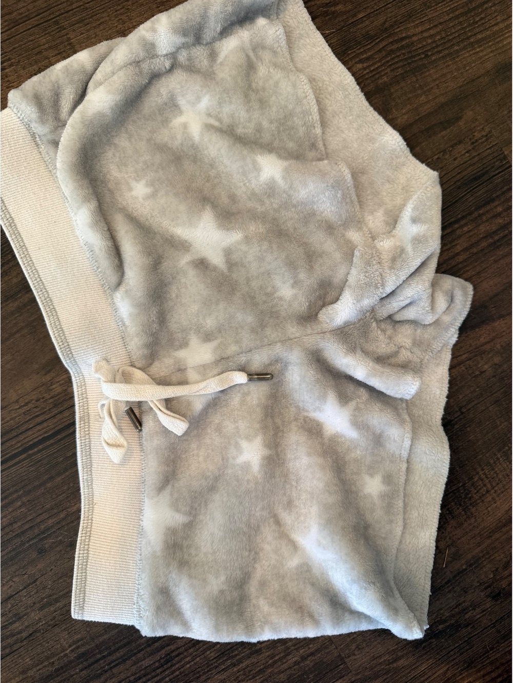 PJ Salvage Gray Plush Fleece Lounge Shorts Women’s Size Small EU 36